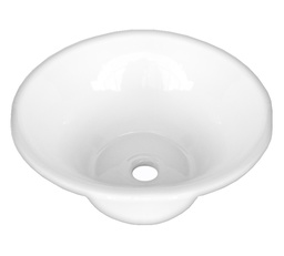 BACHA DE APOYO PUELO BLANCA (DIÁMETRO 31 CM. - ALTO 11 CM )