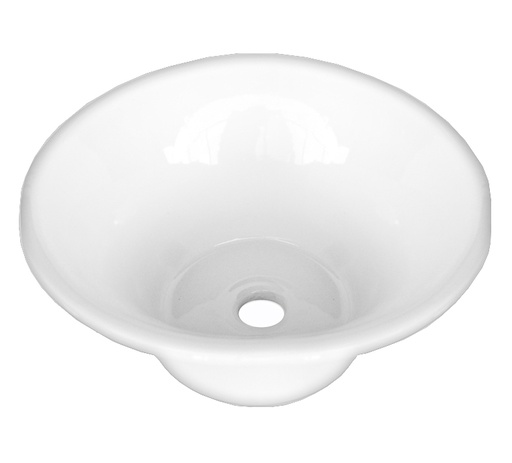 [DA.BACH0LOZ05] BACHA DE APOYO PUELO BLANCA (DIÁMETRO 31 CM. - ALTO 11 CM )