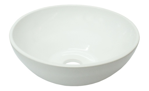 [DA.BACH0LOZ09] BACHA DE APOYO SOFY BLANCA DIÁMETRO 27,5 CM - ALTO 10 CM