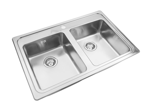 [JH.P30Q084A] BACHA DOBLE QUADRA Q084A CON ANTIRREBALSE