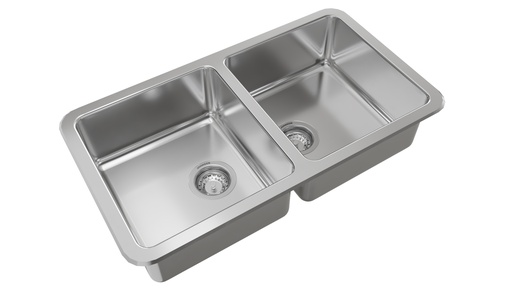 [JH.P30Q76CRS] BACHA DOBLE QUADRA Q76CR CON ANTIRREBALSE