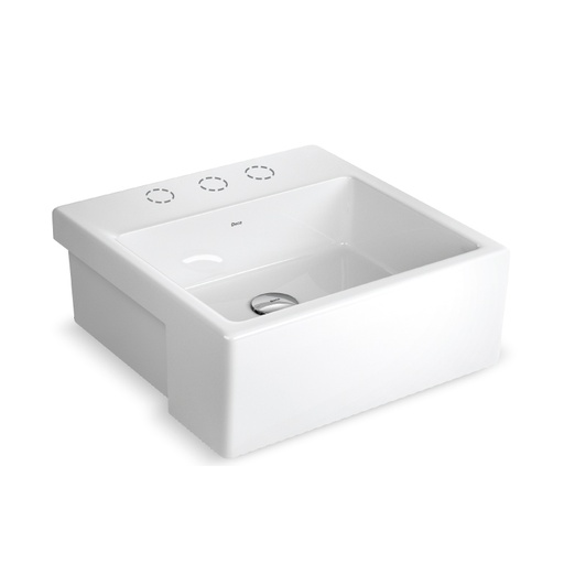 [AQ.L.830.17] BACHA SEMI EMBUTIDA DECA L.830.17 BLANCO