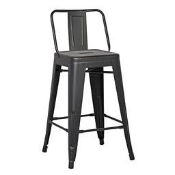 BANQUETA TOLIX ESTILO INDUSTRIAL COLOR NEGRO
