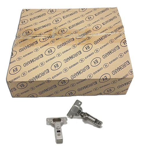 [ML.086] BISAGRA 35mm CODO 0 CIERRE SUA C/PLACA CAJA CERRADA X100u