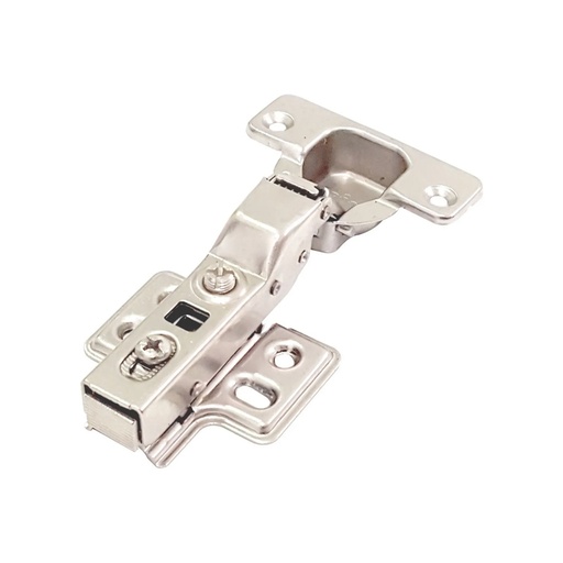 [ML.421] BISAGRA CAZO 35mm CODO 9 CIERRE SUAVE + PLACA DE MONTAJE