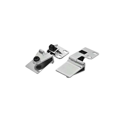 [BR.BRZ-1195] BISAGRA CENTRAL CON RETEN PARA VIDRIO 40x30 mm CROMO xpar.