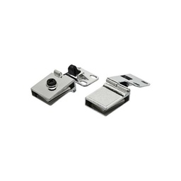 BISAGRA CON RETEN PARA VIDRIO 40x30 mm CROMO xpar.