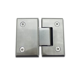 BISAGRA PARA MAMPARA DE VIDRIO A. INOX. (VIDRIO-VIDRIO) x1u.
