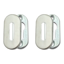 BOCALLAVE UNIVERSAL ANGOSTO VERTICAL ACERO INOX. PACK X 2u.