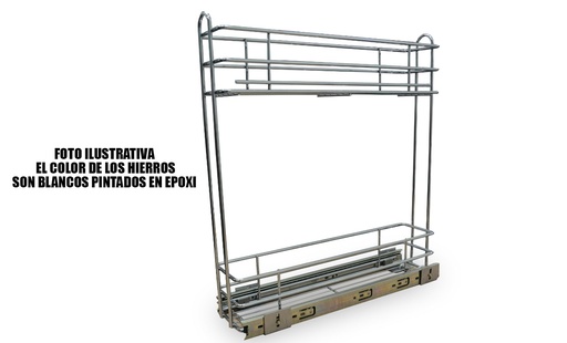 [FA.5020/A] CANASTO EXTRAIBLE 2 NIVELES TELESCOPICO COLOR 5020/A