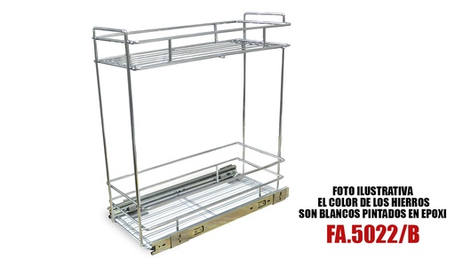 [FA.5022/B] CANASTO EXTRAIBLE 2 NIVELES TELESCOPICO COLOR 5022/B