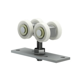 CARRO DE NYLON N162 BIS (2 Ruedas-Ø25mm) x1u.