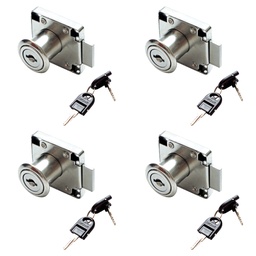 CERRADURA DE CAJON D19 138-22C NIQUEL PACK X 4u.