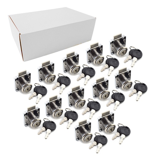 [ML.748] CERRADURA DE CAJON NIQUELADO 138-22C PACK X 12u. GLORY