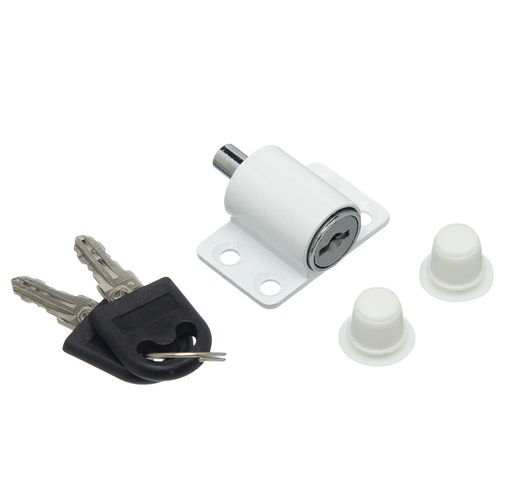 [BR.BRZ-1130-B] CERRADURA PARA VENTANA CORREDIZA BLANCA