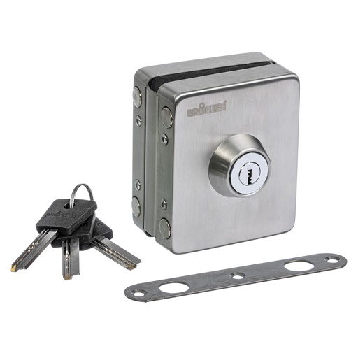 [BR.B-269] CERROJO DE PERNO (VIDRIO-PARED)  (LLAVE-LLAVE) x1u.