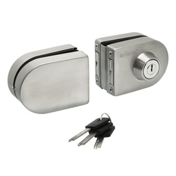 CERROJO ESFERICO CORREDIZO (VIDRIO-VIDRIO)  (LLAVE-PERILLA) x1u