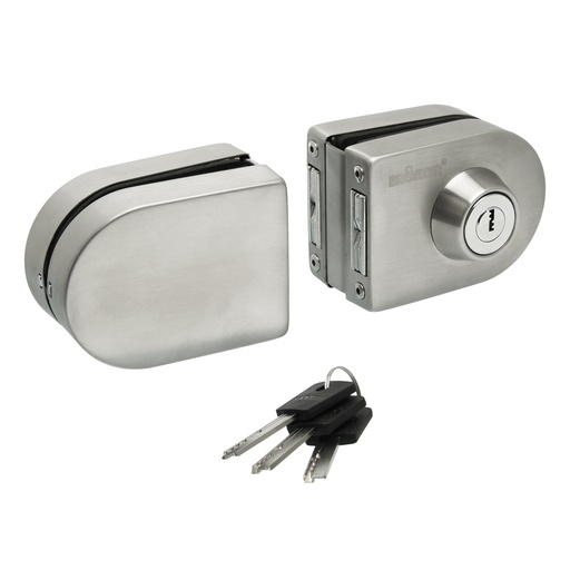 [BR.B-228] CERROJO ESFERICO CORREDIZO (VIDRIO-VIDRIO)  (LLAVE-PERILLA) x1u