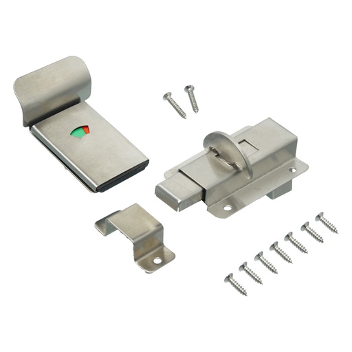 [BR.BRZ-1024] CERROJO P/ BAÑO C/ INDICADOR LIBRE U OCUPADO x1u.