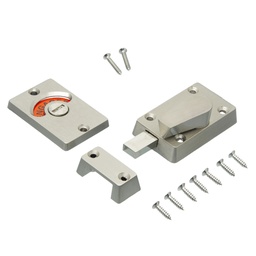 CERROJO P/ BAÑO C/ INDICADOR LIBRE U OCUPADO x1u.