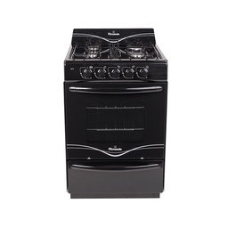 COCINA ENZOLADO DURPOX NEGRA 4 HORNALLAS LINEA ECO