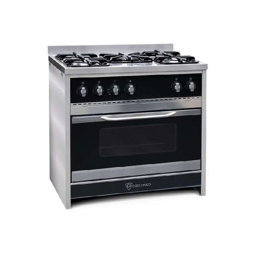 [IS.453-90-1] COCINA LINEA GASTRONOMICA CHIARA 90cm NEGRA x1u.