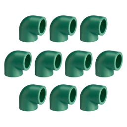 CODO TERMOFUSION NORMAL 90º HH 20mm PACK X 10u.