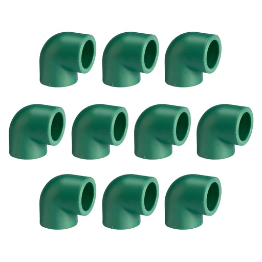 [ML.662] CODO TERMOFUSION NORMAL 90º HH 25mm PACK X 10u.