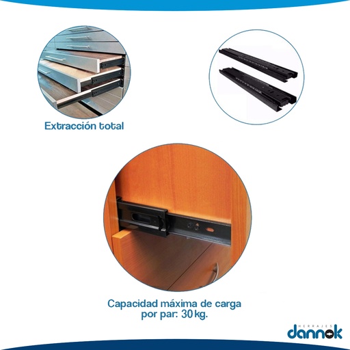 [BR.BRZ-2025-N] CORREDERA TELES. BRONZEN 25mm NEGRA