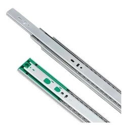 CORREDERA TELES. CIERRE SUAVE + PUSH OPEN  55cm ZINCADA
