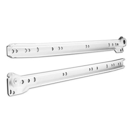 Corredera Metálica Tipo Z 35 Cm  Eurohard Blanca