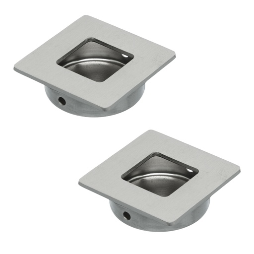 [ML.581] CUBETA ACERO INOXIDABLE CUADRADA 40x40mm PACK X 2u.