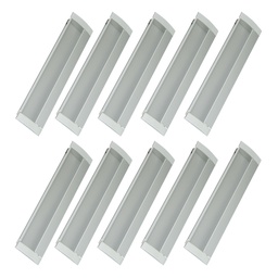 Manija Cubeta Gris Embutir Aluminio 128mm Muebles Bronzen Gris