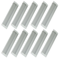 CUBETA ALUMINIO RECTANGULAR 160x36mm PACK X 10u.