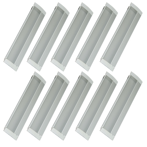[ML.488] CUBETA ALUMINIO RECTANGULAR 160x36mm PACK X 10u.