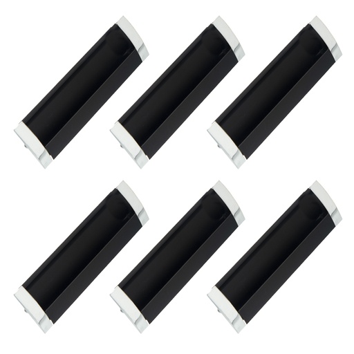 [ML.484] CUBETA NEGRA RECTANGULAR 128x36mm PACK X 6u.