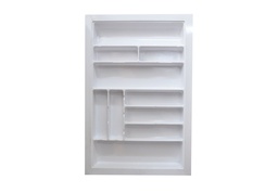 CUBIERTERO PLASTICO 760 x 500 mm