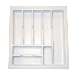 Cubiertero Organizador Cajón Plástico 44x48 Blanco  Blanco