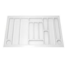 Cubiertero Organizador Cajón Plástico 82x48 Blanco Blanco