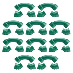 CURVA SOBREPASAJE F.F 32mm A 45º H-H PACK X 10u.