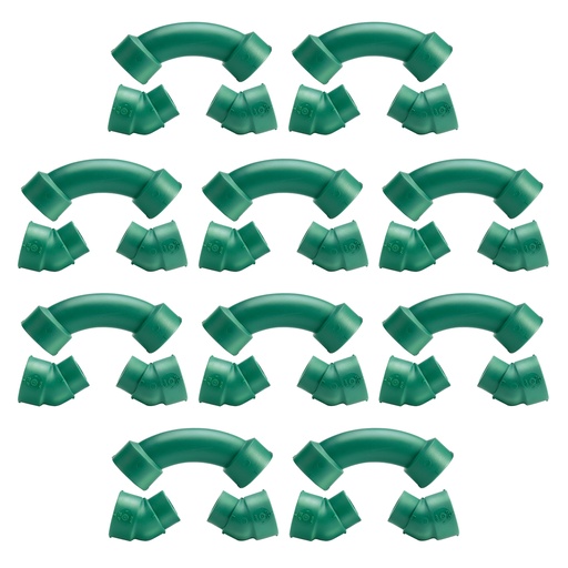 [ML.659] CURVA SOBREPASAJE F.F 32mm A 45º H-H PACK X 10u.