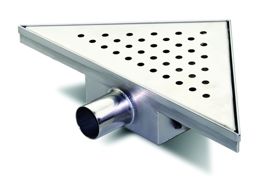 [AT.DT250T01] DESAGUE TRIANGULAR INCA 250mm ACERO INOXIDABLE