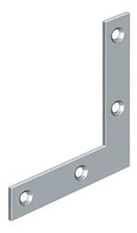 ESCUADRA PLANA 1000 CROM. ACERO 1.80 mm. 75 x 13mm