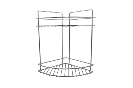 [SO.07-819] ESQUINERO 2 ESTANTES GRANDE - CROMADO x1u.