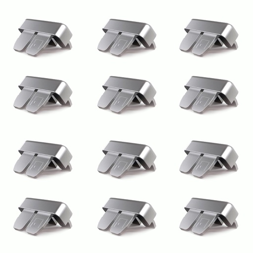 [ML.643] ESQUINERO MATE PLASTICO PARA TAPACANTO EM18 18mm PACK X 12u.