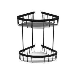 ESQUINERO REJILLA OVAL DOBLE NEGRO 390x260x200mm