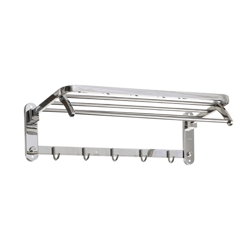 [BR.WC-103] EST. TOALLERO REFORZADO RECTO 5 GANCHOS 600x220x170mm