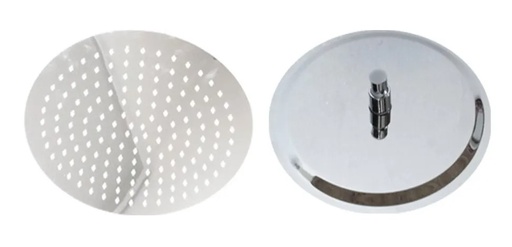 [DA.DUCH0IMP50] FLOR DE DUCHA CIRCULAR 8"" - DIAMETRO 200 MM - ACERO INOXIDABL