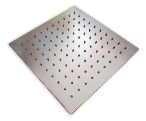 [DA.DUCH0IMP53] FLOR DE DUCHA CUADRADO 8"" - DIAMETRO 200 MM - ACERO INOXIDABL