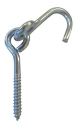 GANCHO PARA HAMACA ACERO 1.6 mm 8Ø CON PITON